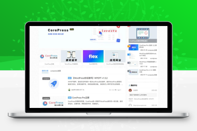 高颜值WordPress博客网站主题模板CorePress v5.8.5-谷酷资源网
